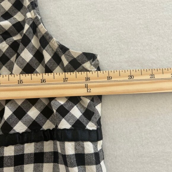 Faded Glory Babydoll Dress Empire Gingham SZS Coquette Mod Vintage 90s Y2K - Picture 7 of 7